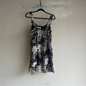 Intertid Black Floral Dress
